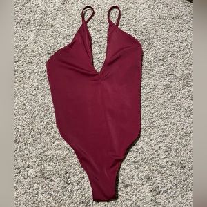 PARADE Burgundy/Maroon One-Piece Swim